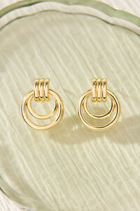 18K Gold Doorknocker Hoop Earrings - Altar'd State