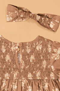 Elise Floral Puff Sleeve Baby Dress Detail 3 - Altar'd State