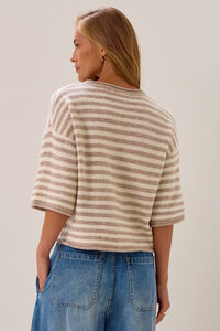 Cassidy Striped Cardigan Detail 4 - Altar'd State