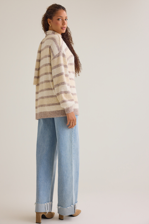 Amorette Striped Cardigan Detail 4 - Altar'd State