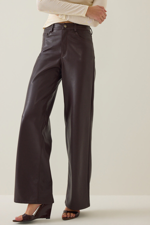 Roman Vegan Leather Pants - Altar'd State - 