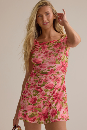 Haiden Floral Mini Dress - Altar'd State - 