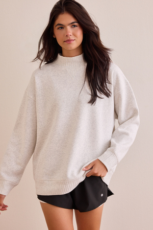 Game Plan Mock Neck Sweatshirt - Altar'd State