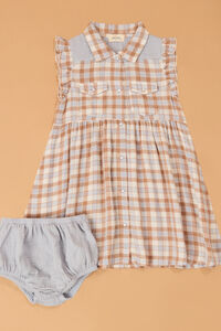 Western Plaid Snap Dress - Altar'd State