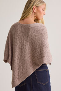 Constance Cable Knit Poncho Detail 7 - Altar'd State