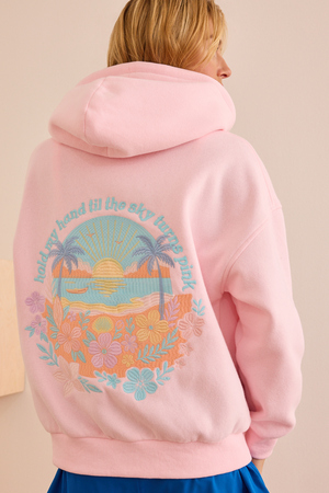 Hold My Hand Embroidered Hoodie - Altar'd State