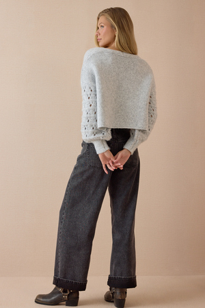 Arleth Cropped Sweater - Altar'd State - 
