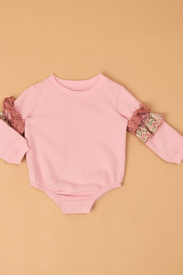 Carly Ruffle Sweatshirt Bubble Detail 4 - Altar'd State