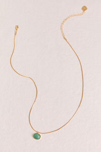 18K Gold Sage Charm Necklace Detail 2 - Altar'd State