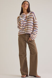 Marlow Button Up Sweater Detail 2 - Altar'd State