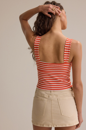 Everlee Stripe Twist Knot Tank - Altar'd State