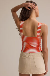 Everlee Stripe Twist Knot Tank Detail 4 - Altar'd State