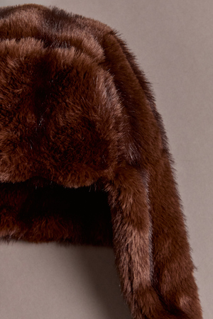 Hazelnut Plush Trapper Hat - Altar'd State