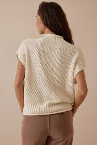 Amelie Open Knit Vest Detail 6 - Altar'd State