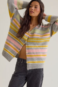 Nikki Striped Cardigan - Altar'd State