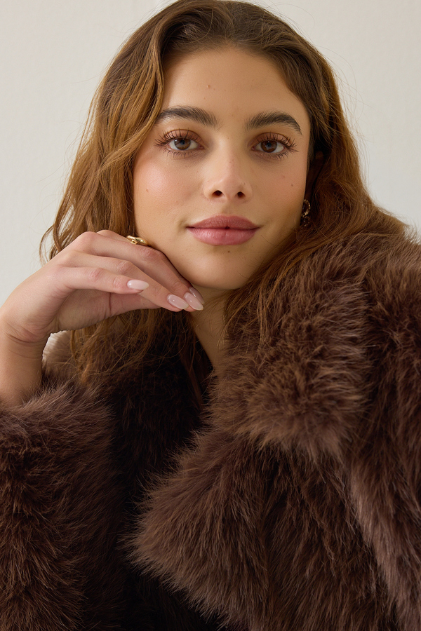 Tierra Faux Fur Jacket Detail 2 - Altar'd State