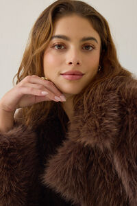Tierra Faux Fur Jacket Detail 2 - Altar'd State