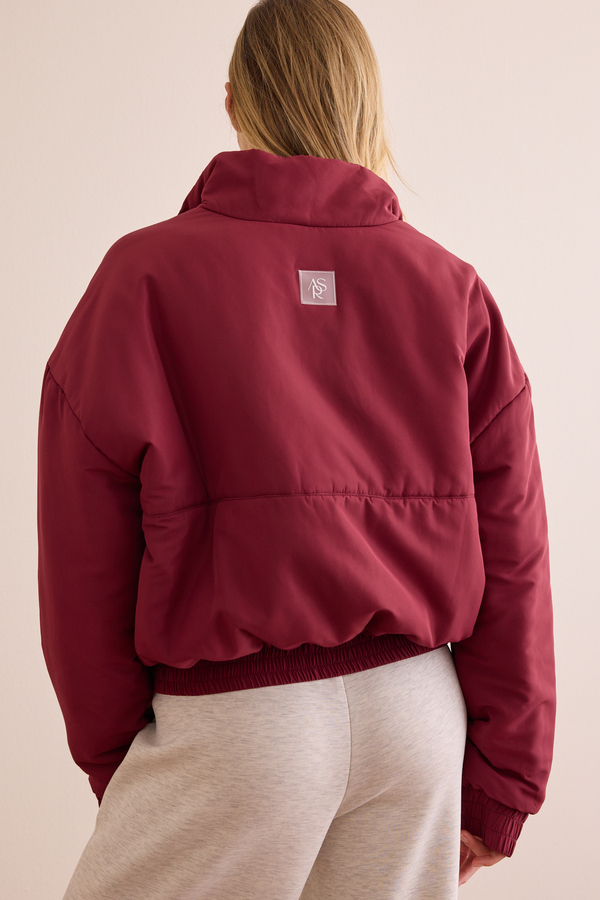 Courtside Cloud Puff Quarter Zip Detail 5 - Altar'd State
