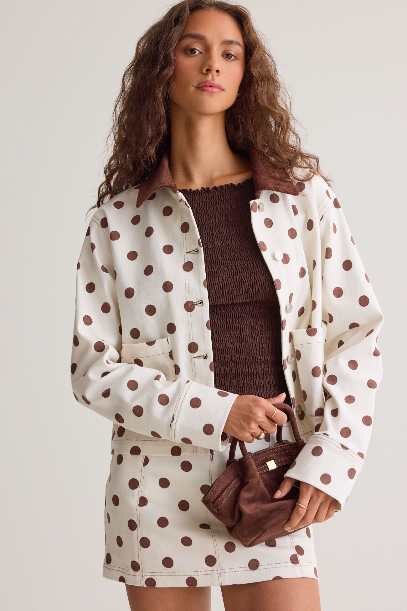 Kaeleigh Polka Dot Jacket