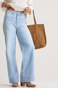 Cleo Stripe Front Pocket Jeans - Altar'd State