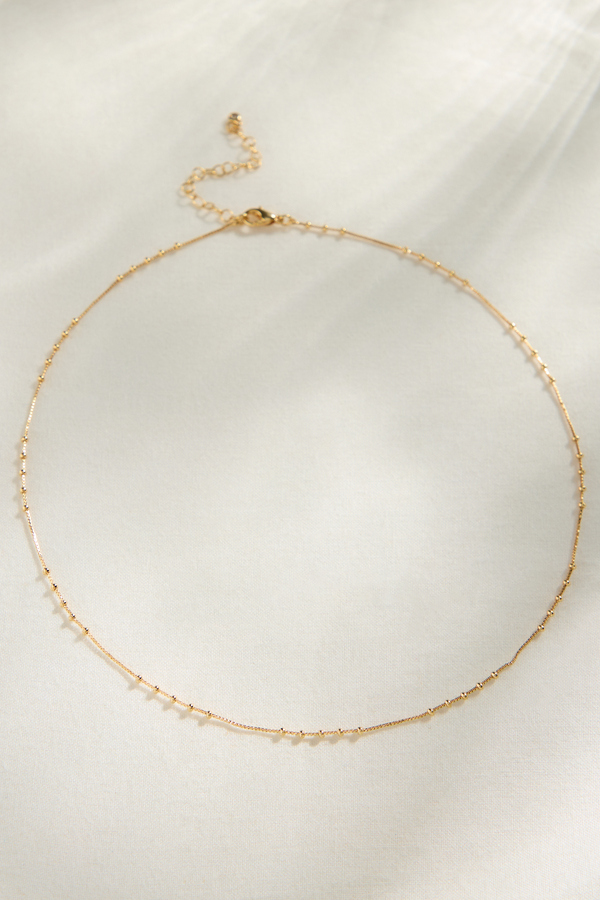 Dainty Ball Chain Necklace Detail 2 - Altar'd State