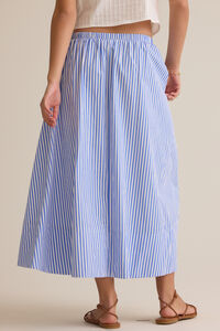Sloane Stripe Midi Skirt Detail 5 - Altar'd State