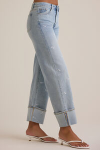 Edie Floral Embroidered Jeans Detail 4 - Altar'd State