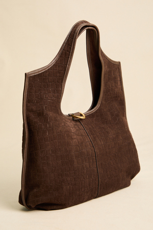 Stevie Croc Suede Tote Bag - Altar'd State - 