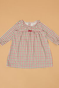 Holiday Cheer Gingham Ruffle Dress - Altar'd State