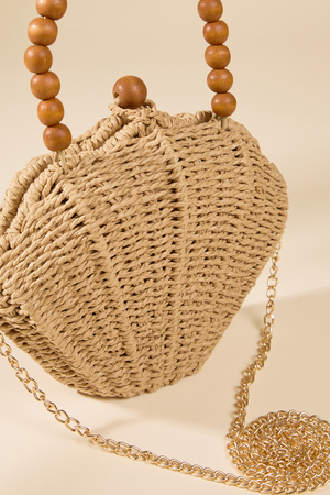 Shell Beaded Woven Purse - Altar'd State - 
