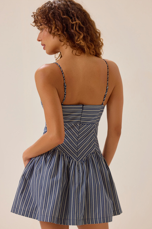 Sailor Stripe Mini Dress - Altar'd State - 