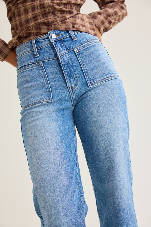 Carlin High Rise Straight Leg Jean Detail 3 - Altar'd State