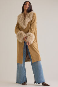 Jaylee Suede Fur Trim Jacket Detail 4 - Altar'd State