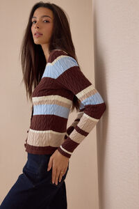 Harper Cable Knit Cardigan Detail 5 - Altar'd State