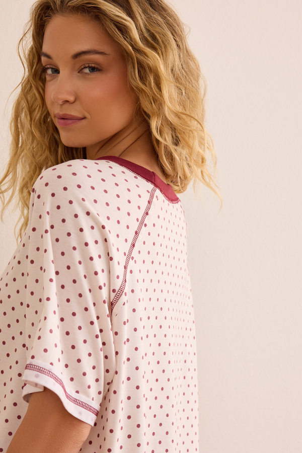 Cool Down Polka Dot Raglan Tee Detail 5 - Altar'd State