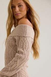Celeste Sweater Dress Detail 5 - Altar'd State