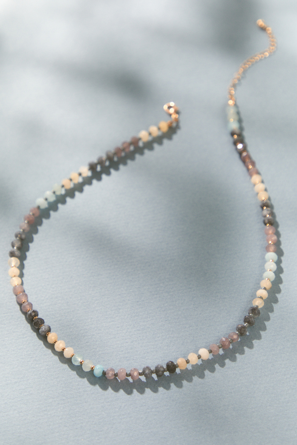 Celia Multi Beaded Gemstone Necklace - Altar'd State
