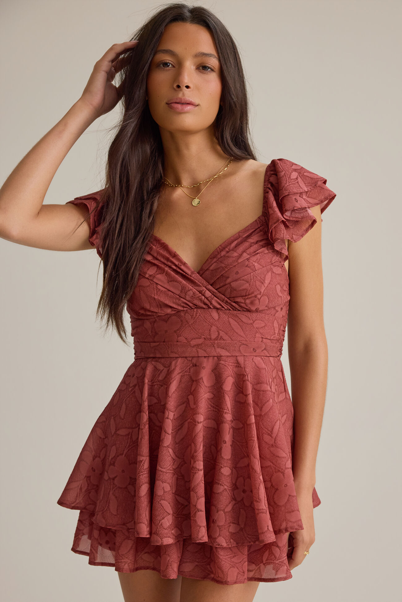 Lainey Double Layer Texture Romper