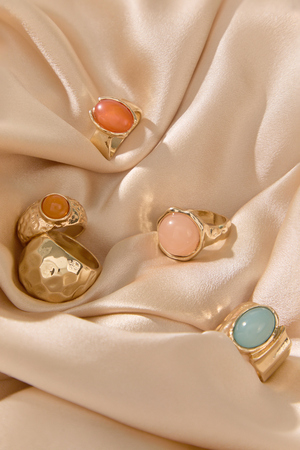 5 Pack Stone Ring Set - Altar'd State - 