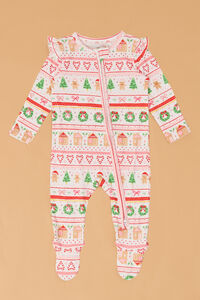 Flutter Fair Isle Gingerbread Girl Footie - Altar'd State