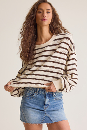 Brooke Textured Striped Top - Altar'd State - 
