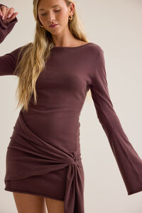Astrid Sweater Mini Dress Detail 2 - Altar'd State