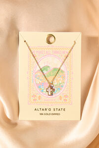 Haven Cross Necklace in Dusty Multi | Altar'd State