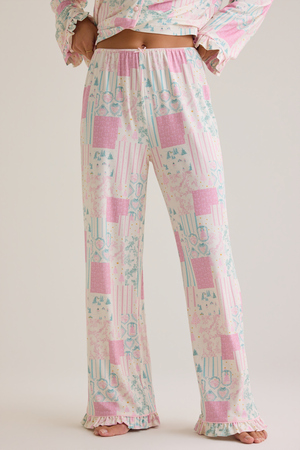 Angelina Patchwork Lounge Pants - Altar'd State - 