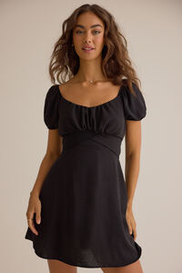 Delilah Crossover Mini Dress Detail 3 - Altar'd State