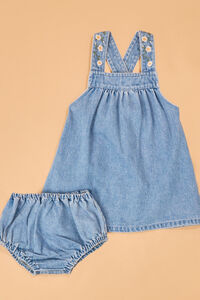 Lorelai Embroidered Denim Dress Detail 2 - Altar'd State