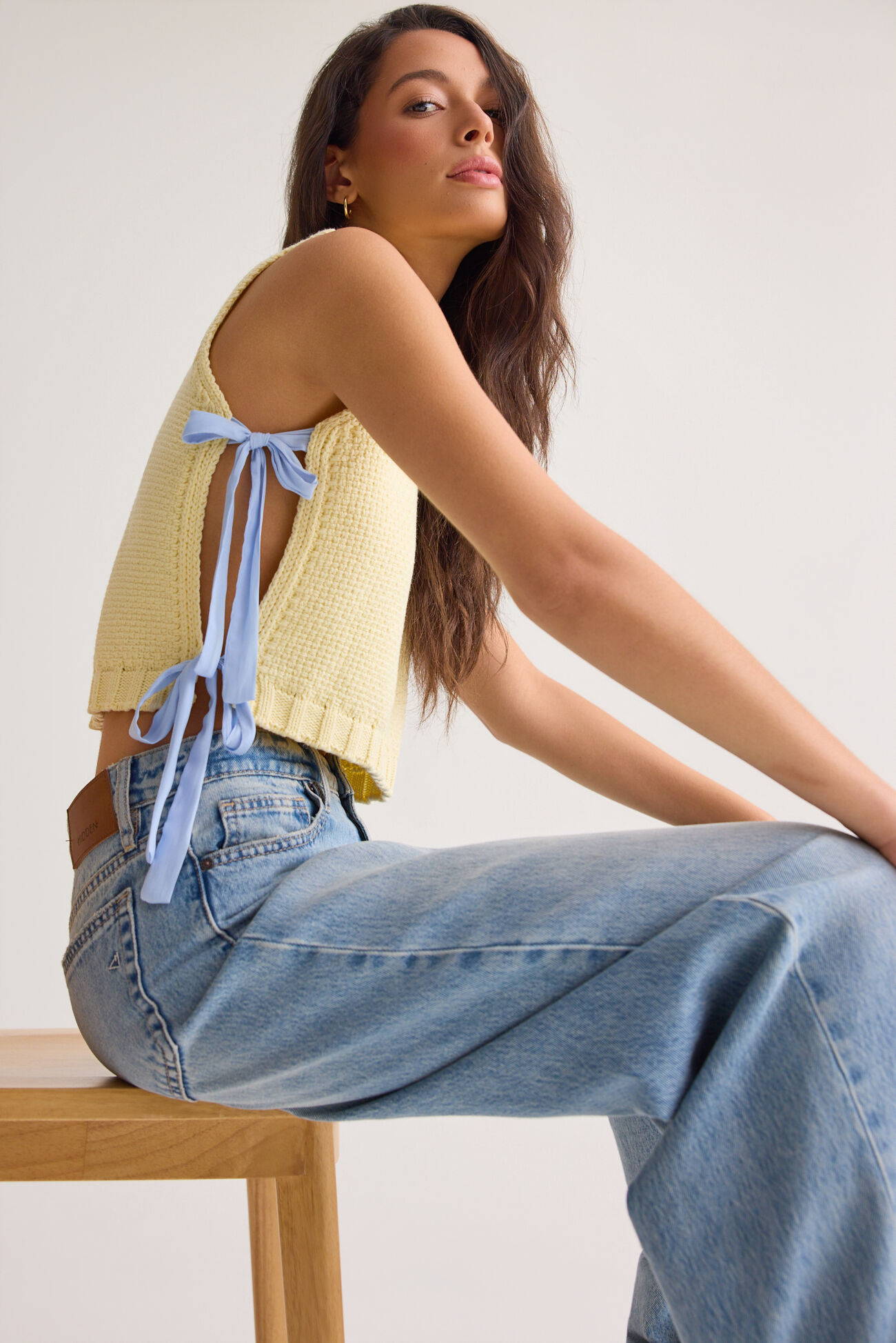Charlie Side Tie Sweater Tank