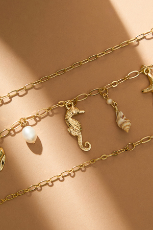 Sea Breeze Charm Necklace - Altar'd State - 