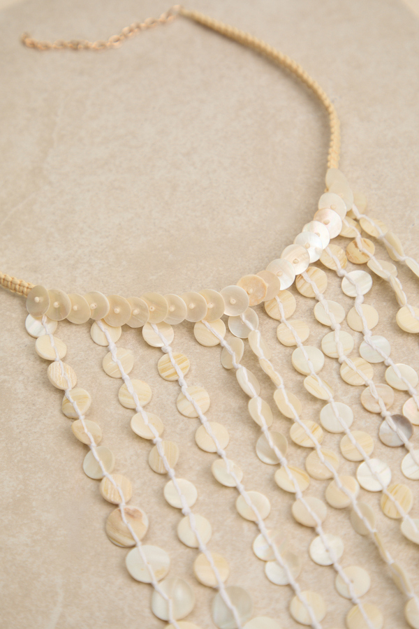 Savannah Fringe Statement Necklace Detail 3 - Altar'd State