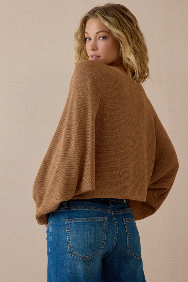 Marlo Dolman Sleeve Pullover Sweater Detail 6 - Altar'd State